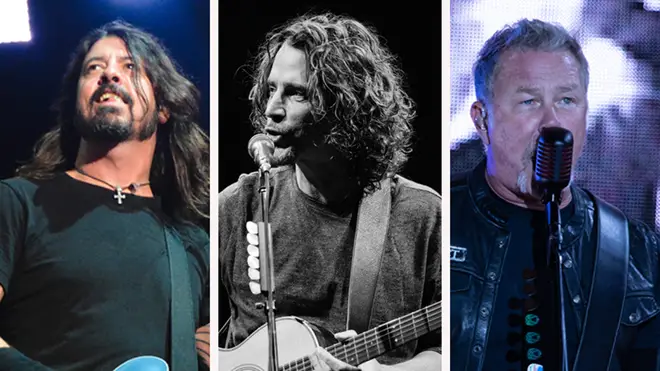 Foo Fighters' Dave Grohl, the late grunge icon Chris Cornell and Metallica's James Hetfield