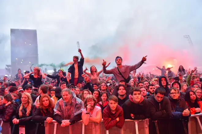 Reading Festival crowd in 2018