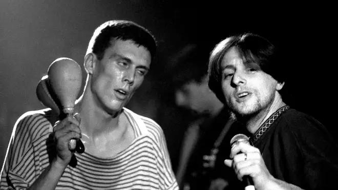 Bez and Shaun Ryder at the height of their Happy Mondays fame in 1989