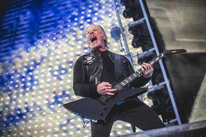 James Hetfield of Metallica live in Berlin, July 2019