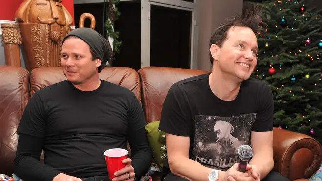 Tom DeLonge and Mark Hoppus at 22nd Annual KROQ Almost Acoustic Christmas Concert