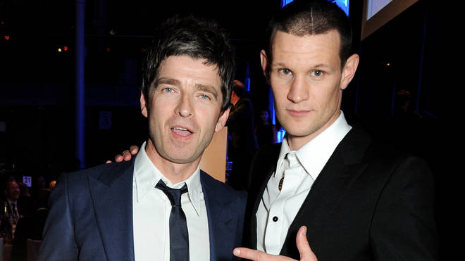 Noel Gallagher and Matt Smith on a night out in 2013