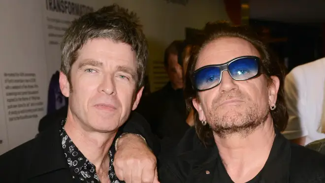 Noel Gallagher and Bono on a night out in 2018: "He can put a shift in"