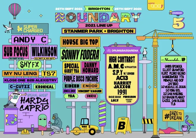 Boundary Brighton Festival line-up 2021