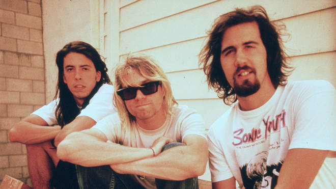 Nirvana in 1991: Dave Grohl, Kurt Coban and Krist Novoselic