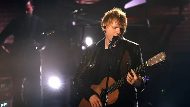 Ed Sheeran performs on The Late Late Show with James Corden