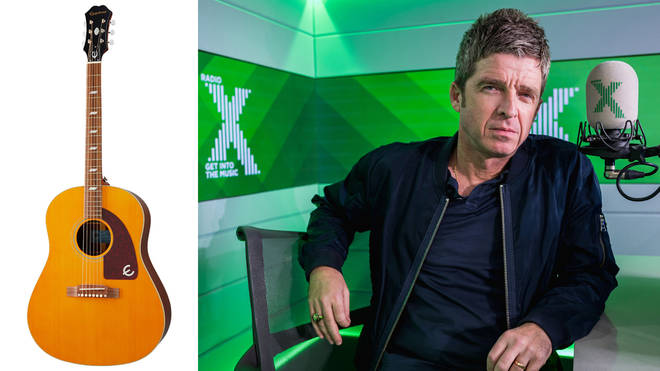 You can win this Epiphone Masterbilt Texan guitar, signed by Noel Gallagher!