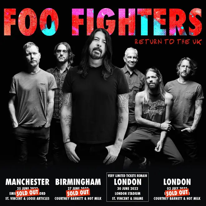 Foo Fighters announce UK dates for 2022