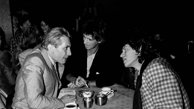 The Rolling Stones' Charlie Watts, Keith Richards and Mick Jagger