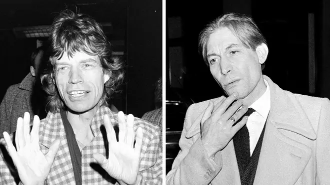 The Rolling Stones' Mick Jagger and the late Charlie Watts
