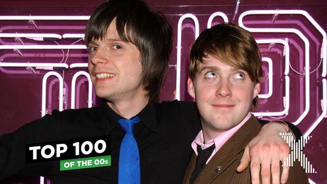 Nick Hodgson and Ricky Wilson of Kaiser Chiefs on MTV in March 2005