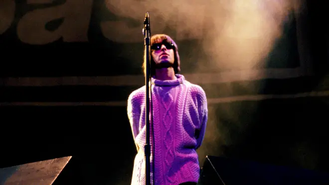 Oasis frontman Liam Gallagher at Knebworth