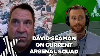 David Seaman reacts to Arsenal's performance