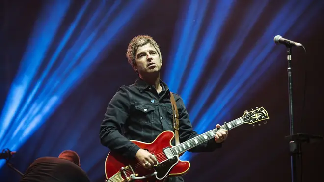 Noel Gallagher performing at Bellahouston Park, Glasgow with Noel Gallagher's High Flying Birds, 2016. (Photo by Ross Gilmore/Redferns)
