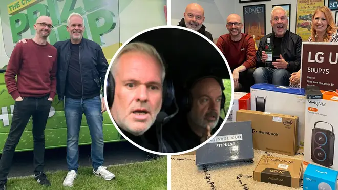 Chris Moyles and Dom head to winner Ross in West Sussex