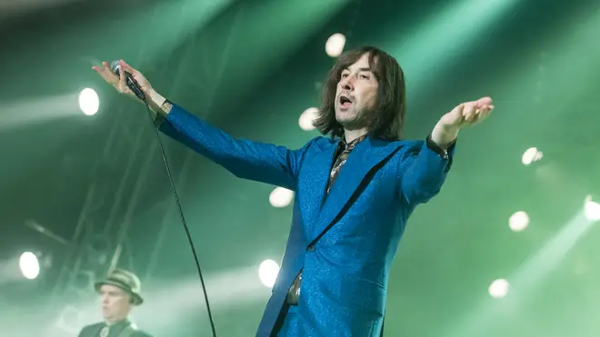 Primal Scream playing the Isle Of Wight Festival's Big Top.