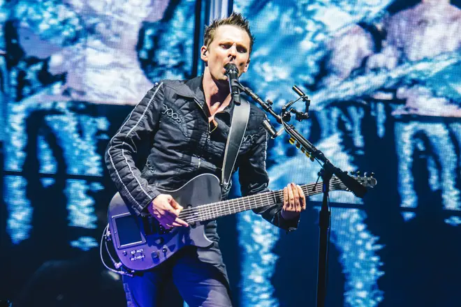 Matt Bellamy of Muse performing at Sziget Festival, 2016. (Photo by Joseph Okpako/WireImage)