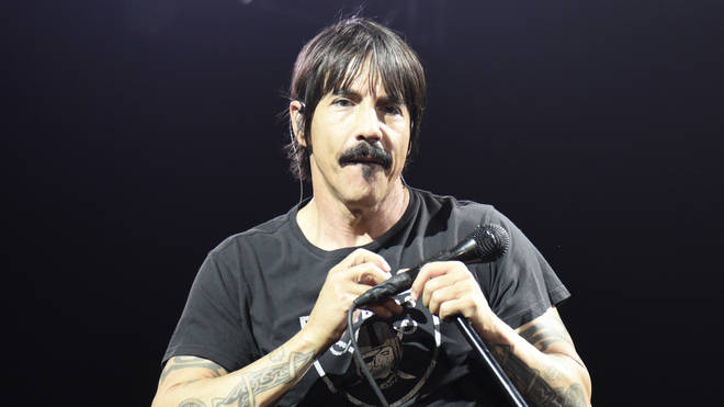 Anthony Kiedis of Red Hot Chili Peppers performing in December 2017