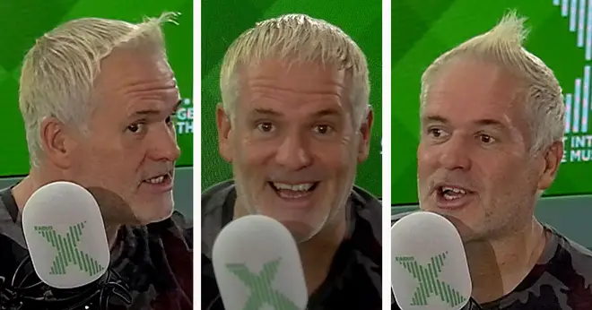 Chris Moyles tries out different hairstyles