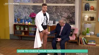 Chris Moyles gets testicular examination on This Morning