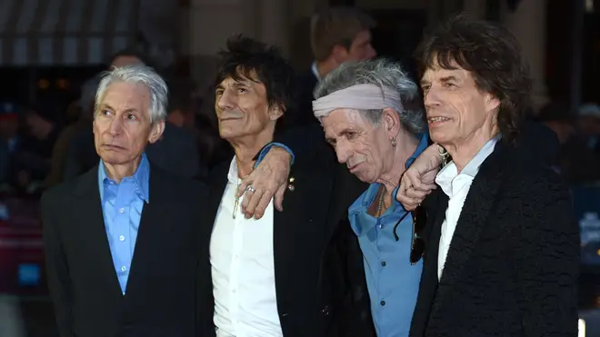 The Rolling Stones in 2012: Charlie Watts, Ronnie Wood, Keith Richards, Sir Mick Jagger