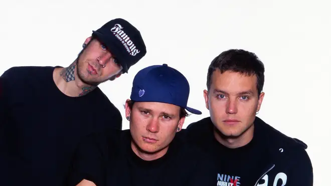 Blink-182 in 2001: Travis Barker, Tom DeLonge and Mark Hoppus