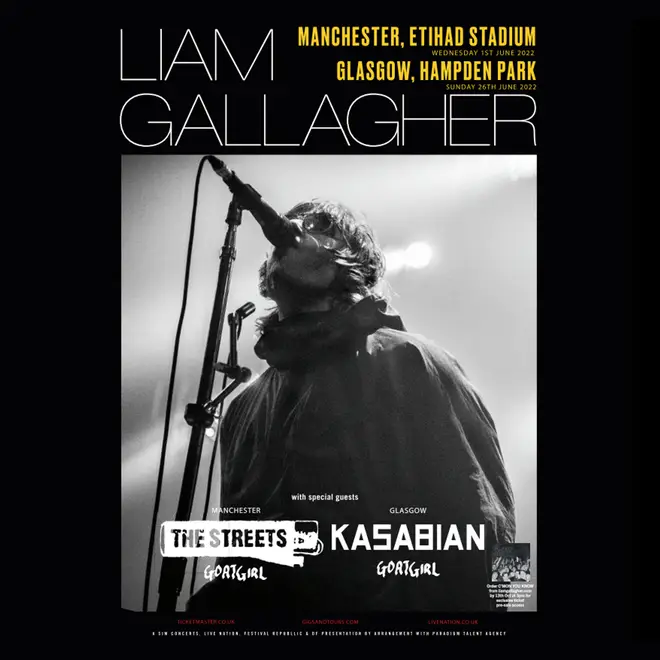Liam Gallagher had added shows in Manchester and Glasgow to his 2022 itinerary