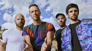 Coldplay's Will Champion, Chris Martin, Jonny Buckland and Guy Berryman