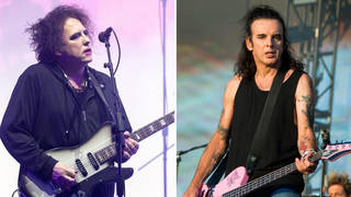 Robert Smith and Simon Gallup of The Cure