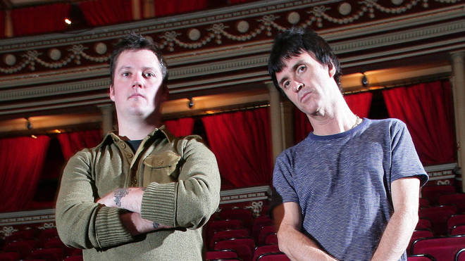 Modest Mouse's Isaac Brock and Johnny Marr at the Royal Albert Hall in May 2007