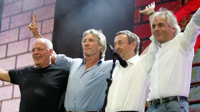 Pink Floyd's brief reunion at Live 8 in July 2005: David Gilmour, Roger Waters, Nick Mason and Rick Wright