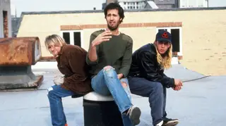 Nirvana in October 1990: Kurt Cobain, Krist Novoselic and Dave Grohl