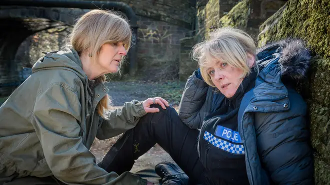Siobhan Finneran and Sarah Lancashire in series 1 of Happy Valley