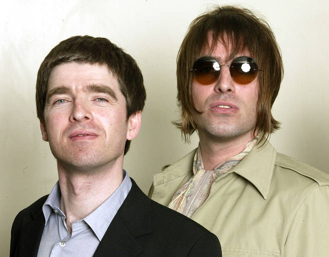 Noel and Liam Gallagher in London, March 2003