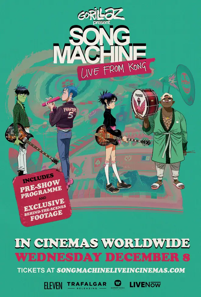 Gorillaz present Song Machine Live From Kong Live to cinemas