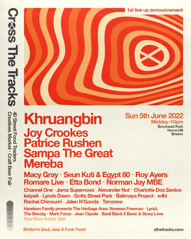 Cross The Tracks 2022 Line-Up poster