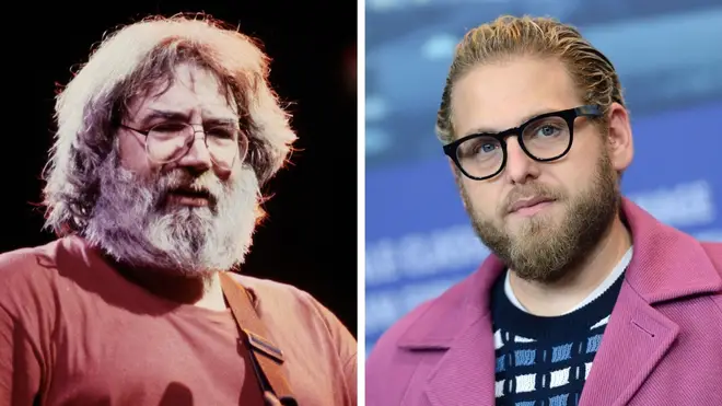 Jerry Garcia of The Grateful Dead and actor Jonah Hill
