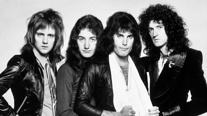 Queen in 1975: Roger Taylor, John Deacon, Freddie Mercury and Brian May