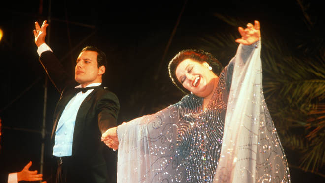 Freddie Mercury and opera singer Montserrat Caballe in Spain, May 1987