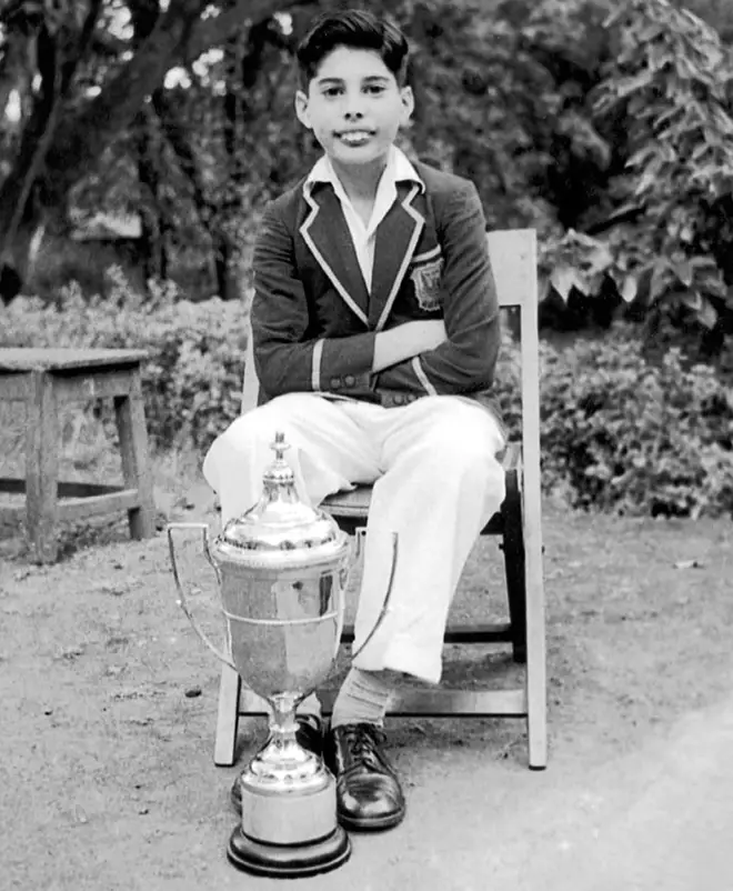 A young Farrokh Bulsara when he was a pupil at St. Peter's Boys School in Zanzibar.