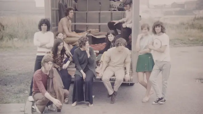 Freddie pictured (on the left) with the Liverpool band Ibex in August 1969. The following year, he'd join the band Smile, which would morph into Queen.