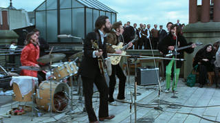 The Beatles play their rooftop gig