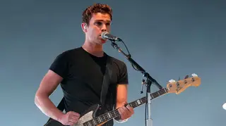 Mike Kerr performs with Royal Blood at Tramlines Festival, July 2021