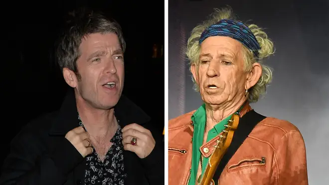 Noel Gallagher and The Rolling Stones' Keith Richards