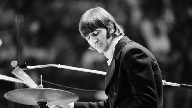 Ringo Starr performing with The Beatles in Germany, 25th June 1966