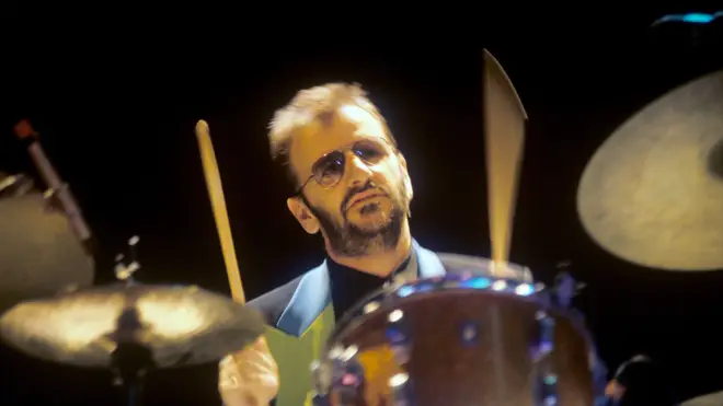 Ringo Starr, doing what he does the best, July 1992