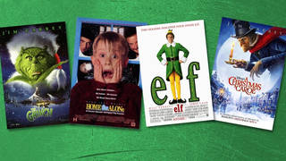 Some of the highest-grossing Christmas films of all time: How The Grinch Stole Christmas, Home Alone, Elf and A Christmas Carol