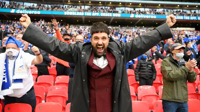 Chelsea v Leicester City: Serge at the FA Cup Final in May 2021