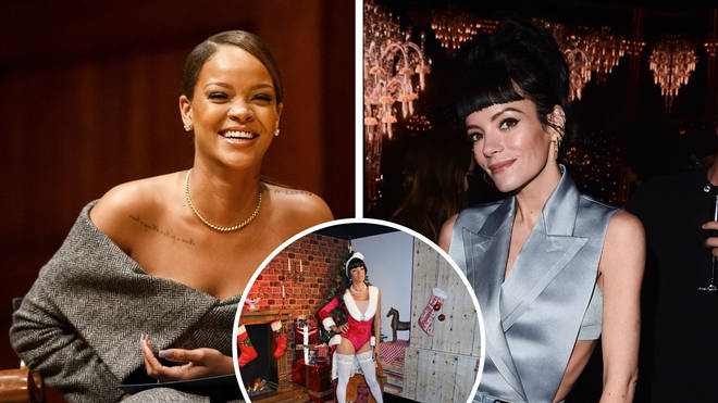 Rihanna, Lily Allen and Rihanna's Berlin waxwork inset