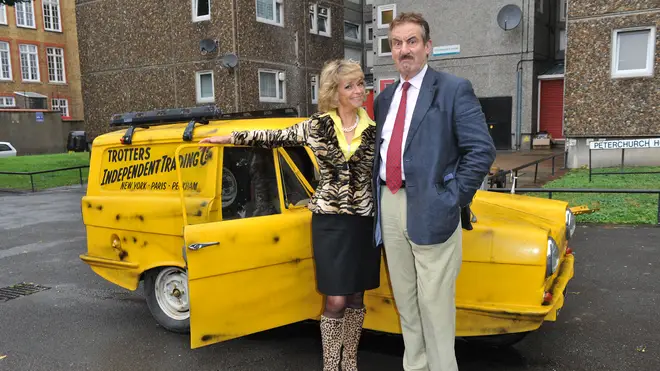 John Challis as Boycie with his TV wife Sue Holderness in 2011